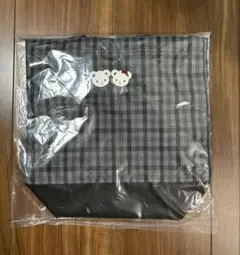 新品未使用】familiar ファミリア シューズケース チェック柄 黒
