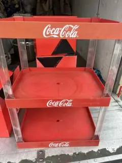 コカコーラ　プラスティック　ラック　シェルフ　3段　送料