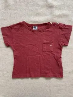 【プチバトー】petitbateau定番 ポケット付きTシャツ 18m 81cm