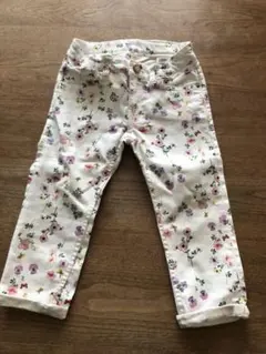 H&M花柄 デニムパンツ110