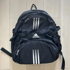 adidas アディダス バックパック リュック ブラック 3本ライン 大容量
