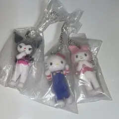 サンリオキャラクターズ　ミニチュアチャーム～ライブキャラクター～　3点セット