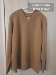 【未使用品】カシミヤ100%ユナイテッドアローズ　VネックセーターL