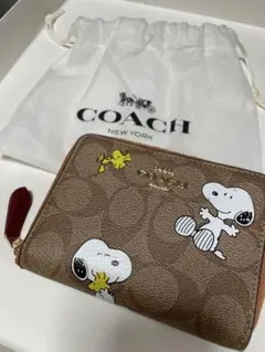 COACH スヌーピー 二つ折り財布