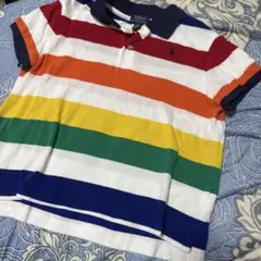 Polo Ralph Lauren カラフルボーダーポロシャツ L 150
