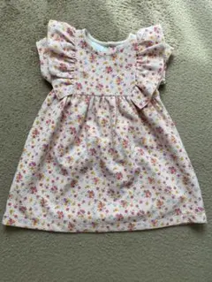 ZARA フリル袖 花柄 ワンピース 95cmまで