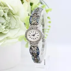 新品電池◎OPAL オパール ドレスウォッチ 腕時計 ブレス シルバー ブルー 新品電池◎OPAL オパール ドレスウォッチ 腕時計 ブレス シルバー