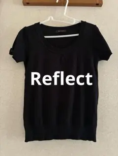 Reflect ブラック 半袖ニット