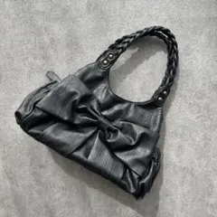 00s archive ハンドバッグ ビッグリボン レザー 平成ギャル y2k