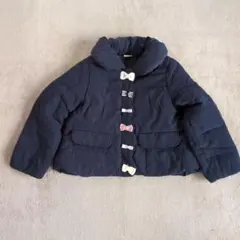petit main 110サイズ ネイビー ダウンコート