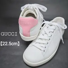 【✨GUCCI ✨】エース ロッキングG レザー スニーカー ピンク22.5cmのサムネイル