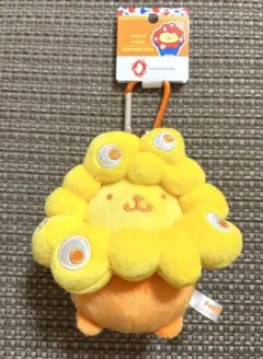 ミャクミャク ポムポムプリン 推しカラー カラビナ付きぬいぐるみ サンリオ