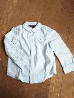 ラルフローレンキッズ　１１０　ストライプ長袖シャツ　女の子