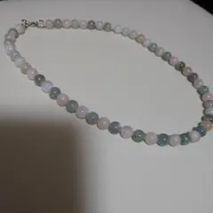 バイカラーフローライト ファセットカットの天然石ネックレス(Silver925) バイカラーフローライト ファセットカットの天然石ネックレス