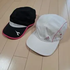 adidas Diadora キャップ 2点セット