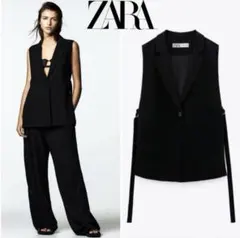 ［ZARA］サイドスリット入りベスト