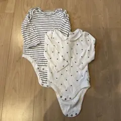 baby GAP 長袖ロンパース 6-12ヶ月 2枚セット 80cm