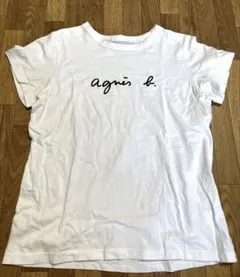 agnis b. ホワイト Tシャツ
