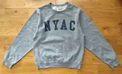 JERZEES ジャージーズ 「NYAC」染み込みプリント スウェット 灰 S