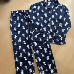 ネイビー サテン ルームウェア GU スヌーピー