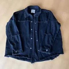 ZARA ブラックデニムジャケット XS