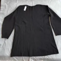 ブラック リブ編み セーター Lサイズ（新品タグ付き）