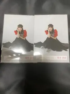 櫻坂46 生写真　4th arena tour ライブ衣装　増本綺良　座り2点