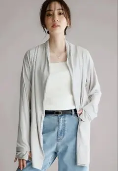 新品・未使用（ニッセン）長袖 指穴付きカーディガン 持続冷感 UVカットのサムネイル