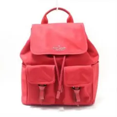 Kate spade(ケイトスペード) リュックサック美品 レッド ナイロン