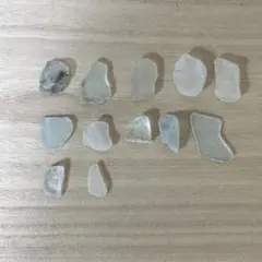 ホワイト　　シーグラス 12個セット