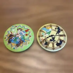 ディズニーキャラクターズ　刺繍缶バッジ　２種