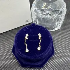 4℃ ピアス k10 クリスタル ドーム ケース付のサムネイル