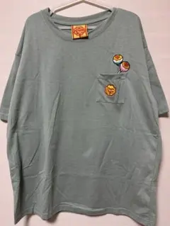チュッパチャプス グリーン ポケット付き Tシャツ
