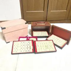 当時物 麻雀 パイ セット 雀 雀荘 背竹牌 昭和 レトロ 骨董 セット