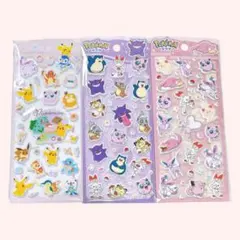 【公式】 ポケモン　マシュマロシール　３枚セット