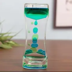 リキッドモーションタイマー グリーン×ブルー 液体モーション オイル