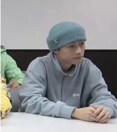 【良品 コムドットゆうた着用 M】ステューシー 刺繍 ハーフジップ スウェット.