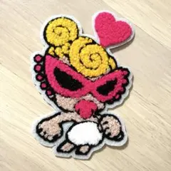 ヒス　ワッペン　モコモコ　アップリケ