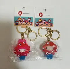 サンリオ　ミャクミャクなりきり立体マスコット　クリアカラーキーホルダー