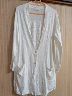 anySiS　エニスィス　ホワイト　ロングカーディガン