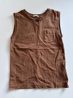 niko and ... ブラウン ノースリーブTシャツ