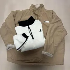 2点まとめてKANGOL ハーフジップ フリースジャケット Lサイズ