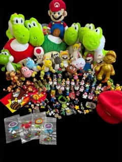 スーパーマリオ　レア　ぬいぐるみ　フィギュア　カート　キーホルダー　129点