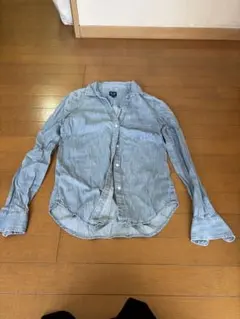 GAP デニムブルー 長袖シャツ XXS シンプルデザイン