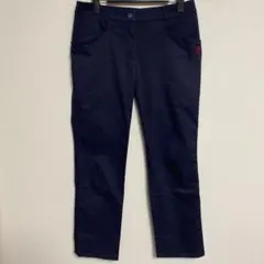 Munsingwear ネイビー スリムフィットパンツ 赤い刺繍 11