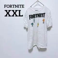 FORTNITE キャラクター Tシャツ XXL ホワイト 魚 釣り 白