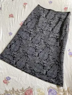 レディース　スカート　膝丈　台形　●0103