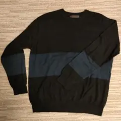 SENSE OF PLACE Mサイズ ニットセーター ブラック・ブルー