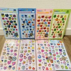 【8点セット】たまごっち　立体シール　ぷくぷくシール