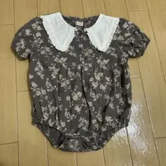 tete a tete ベビー ロンパース 花柄 襟付き 80